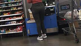 Blonde milf rocks nice ass in spandex outfit