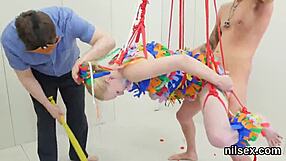 they took this slutty sweetie to butthole asylum for brutal anal ass licking pain