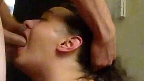 pornnapplepie chokes on cock deepthroats gags spits sloppy for lover