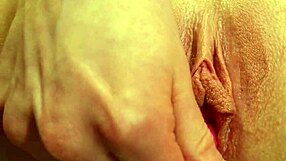 skinny tall blonde teen's close-up pussy and small tits for clit lovers