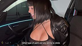 heart racing young colombian luna vitaler fucks duvan saray in public car