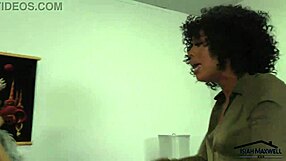 Bisexual ebony babes battle one massive black cock in threesome