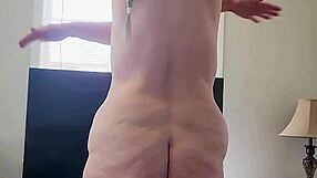 watch this naked milf's yoga stretches beg for your jerkoff load