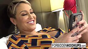 Busty Milf Pickup Leads to Hardcore Blowjob Facial with Step-Daughter