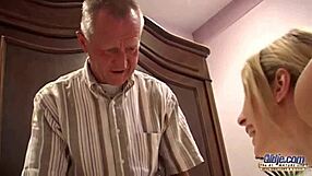 ever wonder how naughty grandpa pounds teen on massage table?