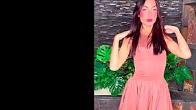 Galatea the skinny Colombian latina babe in lingerie gets monster cum facial during interracial casting interview