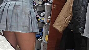 Stepsis Catches Me Jerking Off Upskirts Big Ass In Skirt Closeup