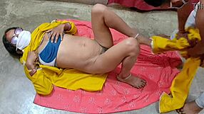 oh yes, isn't this cute bhabhi's romantic village entry just too tempting?