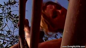 Blonde Milf Wifey Jerks And Fucks Stranger Hardcore Outdoors