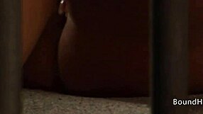 lesbian slave sniffs mistress panties while fingering to squirting climax