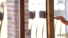 Old man races home for steamy sex with hot wife