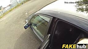 Fake Cop Rips Clothes Off Big Tits Cyclist with Sweet Ass in Forest