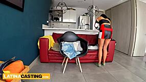 Chubby Latina Wannabe Snared In Fake Producer's Hardcore Casting Fuck