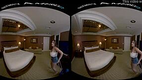 Naughty America's Big Tits Pornstar Rides in Hotel Lingerie POV