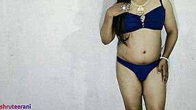 Why does this indian shemale in blue bikini crossdress for big cock anal?