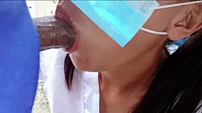 Construction Laborer Pounds Company Nurse in Site Fuck Fest