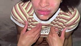 Foxybrown20 Deepthroats Ebony Cumshot Teases Cuckold Creampie!