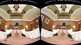 Naughty America's Big Tits Pornstar Rides in Hotel Lingerie POV