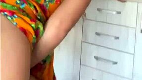 Rough Creampie Doggystyle Fuck Bent Over Kitchen Dress Submissive Brunette Teen Yoya Grey