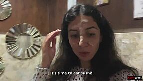 wanna see me suck dick in sushi bar toilet then eat cum rolls?