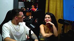 brazilian nudist natasha gets kissed hot by ruan in front of hubby on beach