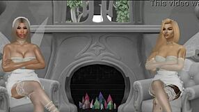 nicki and chyna's ebony threesome ignites wild interracial passion