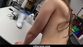 Shoplifting teen Charly Summers fucked hard by officer to dodge jail?