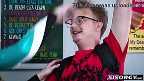 Sexy Stepsisters Ride Cocks Doggystyle in Classroom Cheat Creampie Orgy