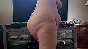 watch this naked milf's yoga stretches beg for your jerkoff load