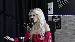 Kyra Sex and Bia Hot Show Anal Prolapse Exposing Pussy Tits Ass in Sheer Red