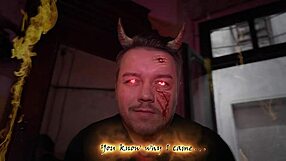 Nun gasps as incubus cock stretches her tight pussy