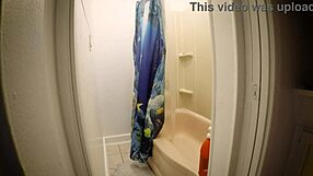 kristi love skinny blonde slut spies wet tits in shower bath