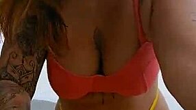 flashing my huge beach pussy with fake excuses