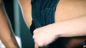 European babes crave emotional lesbian pussy licks in kitchen