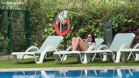 Pool guy turns steamy massage into bareback pounding surprise