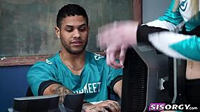 Sexy Stepsisters Ride Cocks Doggystyle in Classroom Cheat Creampie Orgy