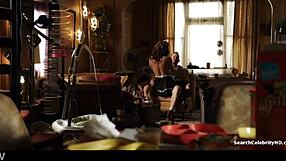 Alyssa LeBlanc bares huge boobs in sexy maid costume dance.