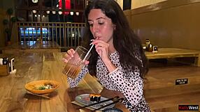 wanna see me suck dick in sushi bar toilet then eat cum rolls?