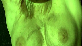 what if chained beauty in costume fingers her shaved pussy wildly?!