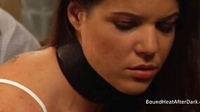 mistress hints at whipping her bound big ass lesbian slave into submission