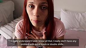 does cute nanny's pink pussy deserve boss's raise fuck?