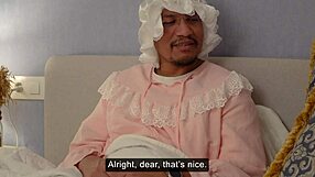 Granny red riding hood pulls out dildo for wolf ride