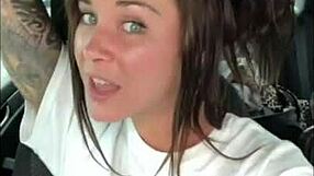 Felicity Feline flashes tits publicly then fucks hard outdoors in intense slut compilation