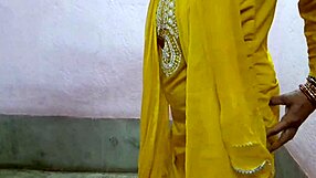 oh yes, isn't this cute bhabhi's romantic village entry just too tempting?