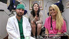 backstage nurse mina moon sucks patient cock then takes missionary cum blast