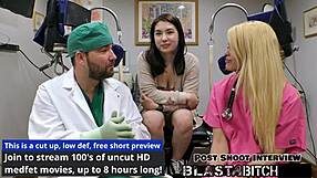 backstage nurse mina moon sucks patient cock then takes missionary cum blast