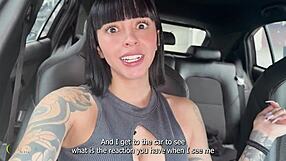 heart racing young colombian luna vitaler fucks duvan saray in public car