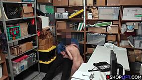 Smart Ass Teen Shoplyfter Punished Hard With Petite Pussy Pounding In Backroom