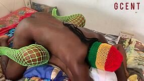 Black stud rips clothes for passionate missionary with screaming mature wet pussy