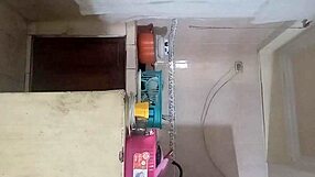 getting intimate with her in the kitchen her husband almost caught us